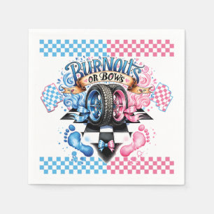 Geslacht bekendmaken Roze en Blauwe Strikken en Ba Servet