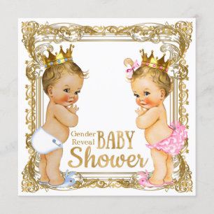 Geslacht bekendmaken van prins of prinses baby sho kaart