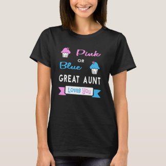 Geslacht Beluister roze of Blauwe Tante houdt van  T-shirt