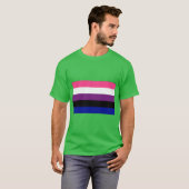Geslacht Fluid Flag T-shirt (Voorkant volledig)