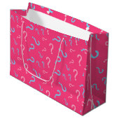 Geslacht Fuchsia Gift Bag Groot Cadeauzakje (Voorkant Gekanteld)