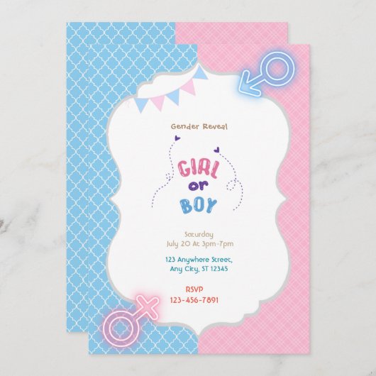 Geslacht Kaart (Voorkant / Achterkant)