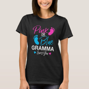 Geslacht Laat Gramma Baby shower Grandma T-shirt