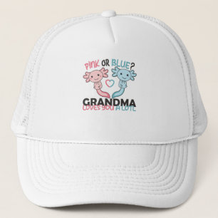 geslacht laat roze zien of blauw oma van je houdt trucker pet