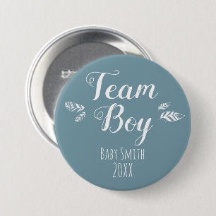Geslacht laat teamjongen blauwe Button zien
