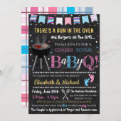 Geslacht Maak BabyQ Uitnodiging (Voorkant / Achterkant)