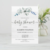 Geslacht Neutraal Baby shower Waterverf floreel ho