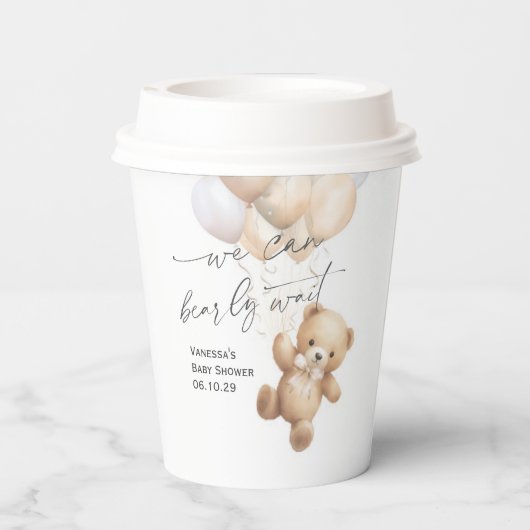 Geslacht Neutraal Barly Wachten Moderne Douche Papieren Bekers (Achterkant)