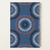 Geslacht Neutraal Blauw Monogrammed Volledige Naam Notitieboek (Achterkant)