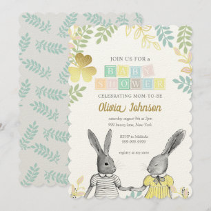 Geslacht neutraal groots Baby shower Kaart
