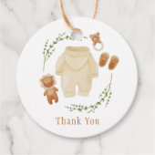 Geslacht Neutral Boho Pattern Baby shower Bedankjes Labels (Voorkant)