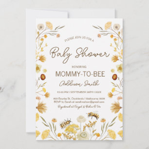 Geslacht Neutrale Bij Wilde Bloemen Baby Shower Kaart