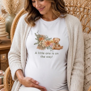 Geslacht Neutrale Bloemen en Beer Baby Shower Tri-Blend Shirt