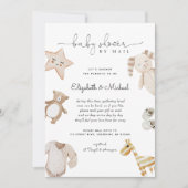 Geslacht Neutrale Boho Waterverf Baby shower per p Kaart (Voorkant)