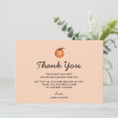 Geslacht neutrale Cutie Baby Shower Bedankkaartjes Bedankkaart (Staand voorkant)