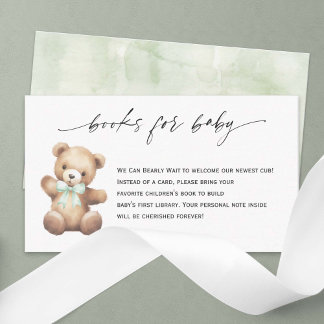 Geslacht Neutrale Douche Teddy Bear Boek Aanvraag Informatiekaartje