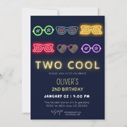 Geslacht neutrale grappige 2de verjaardag  kaart (Voorkant)