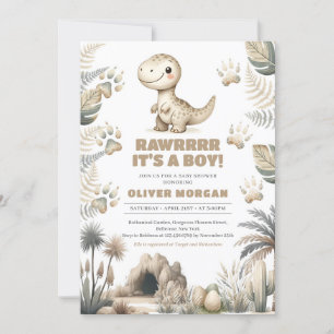 Geslacht neutrale knuffel baby dinosaurus prehisto kaart