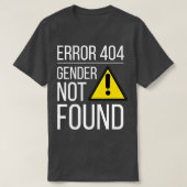 Geslacht niet gevonden Agender Nonbinary Gay Queer T-shirt (Design voorkant)