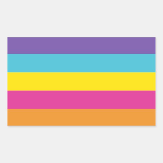 Geslacht Nonbinary Pride Rechthoekige Sticker (Voorkant)