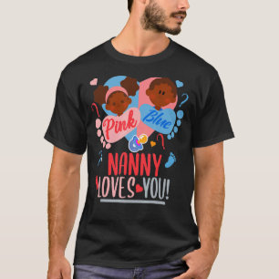 Geslacht onthullen Afro-Amerikaans Roze of blauw N T-shirt