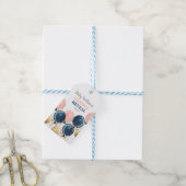 Geslacht onthullen baby shower cadeaulabel (Met Touw)