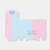 Geslacht onthullen Baby shower Llama Custom Favor  Bedankdoosjes (Uitgevouwen)