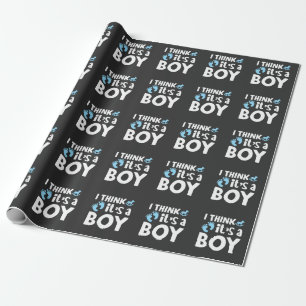 Geslacht onthullen - Baby shower Party Boy Child Cadeaupapier