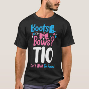 Geslacht onthullen Boots of Bows Tio Baby bekendma T-shirt