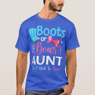 Geslacht onthullen Boots of Bows Tunt overeenkomen T-shirt