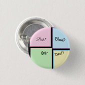 Geslacht onthullen Button (Voorkant /achterkant)