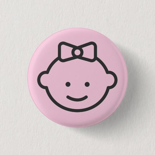Geslacht onthullen Button: PINK || Vecteezy.com Ronde Button 3,2 Cm (Voorkant)