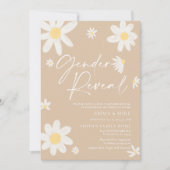 Geslacht onthullen Daisy Beige Kaart (Voorkant)
