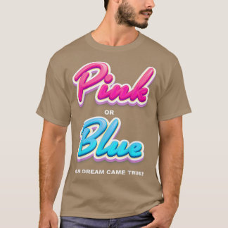 Geslacht onthullen feest, Roze of blauw, onze droo T-shirt
