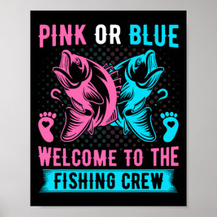 Geslacht onthullen Gevist roze of blauw welkom bij Poster
