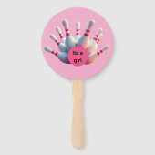 Geslacht onthullen hand fan bowling pinnen handwaaier (Achterkant)