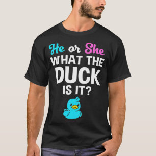 Geslacht onthullen hem of zij wat de Duck gouden i T-shirt
