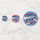 Geslacht onthullen honkbal of bogen confetti (Voorkanten)