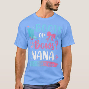 Geslacht onthullen laarzen of bogen Nana matching T-shirt