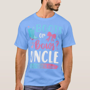 Geslacht onthullen laarzen of bogen Oom overeenkom T-shirt