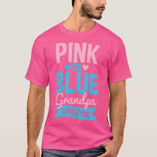 Geslacht onthullen opa roze of blauw 2 t-shirt