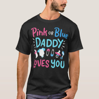 Geslacht onthullen papa vader roze of blauw 3 t-shirt