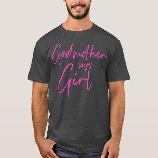 Geslacht onthullen peetmoeder zegt meisje overeenk t-shirt
