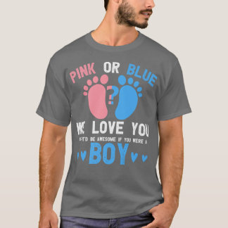 Geslacht onthullen roze of blauw van je, maar gewe t-shirt