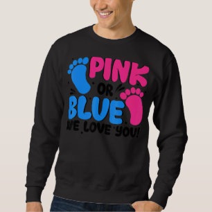 Geslacht onthullen roze of blauw We houden van je  Trui