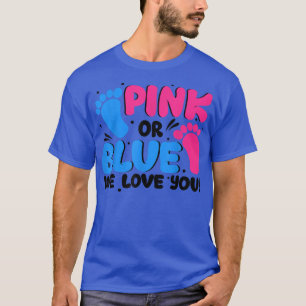 Geslacht onthullen roze roze of blauw We houden va T-shirt