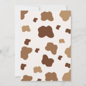 Geslacht onthullen Schattigee Koe Boho Rustic Kaart (Achterkant)