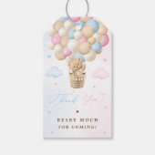 Geslacht onthullen Teddy Bear Dank u Cadeaulabel (Voorkant)