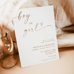 Geslacht onthullen uitnodiging   Neutrale Genderon