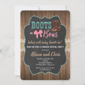 Geslacht onthullen uitnodigingen en bogen (Voorkant)